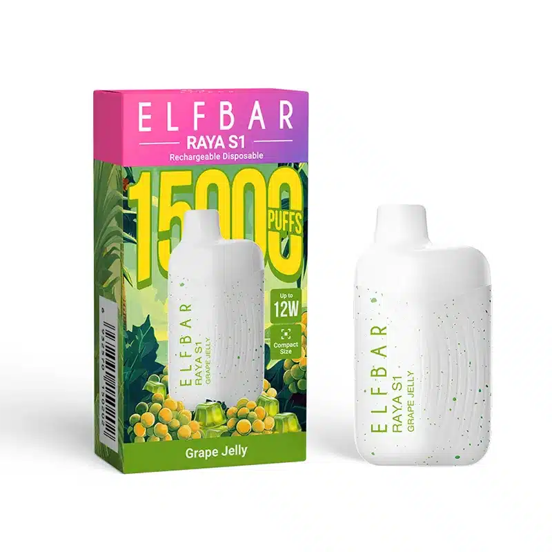 ElfBar Raya S1 15000 puffs grape jelly グレープゼリー 