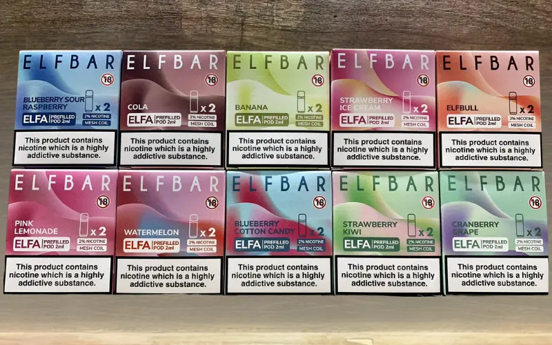 Elf Bar Elfa Pods – Blueberry Sour Raspberry (ブルーベリーサワーラズベリー) 1 ELF BAR ELFA Pods