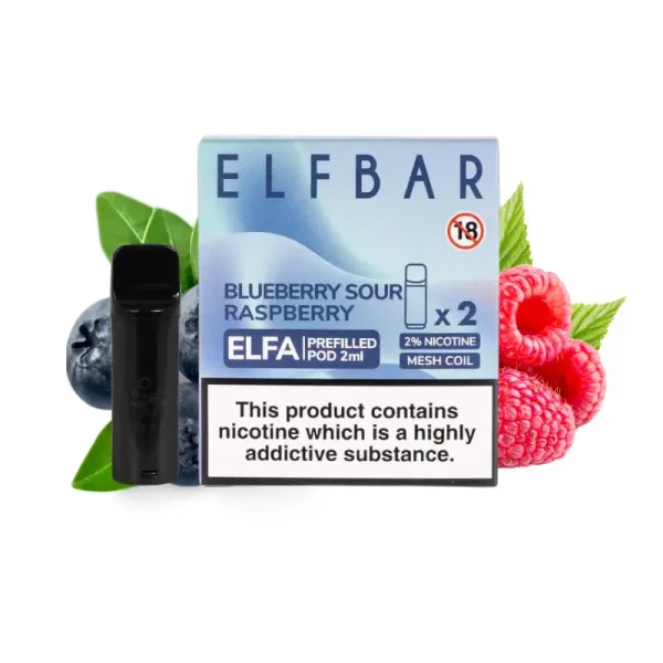 ELF BAR ELFA Pods – Blueberry Sour Raspberry (ブルーベリーサワーラズベリー)